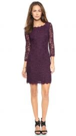 Diane von Furstenberg Zarita Lace Dress purple at Shopbop